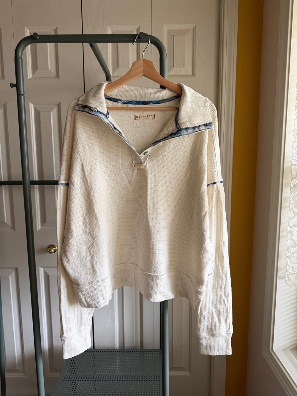 We The Free Cream Knit Pullover Sweater NWT